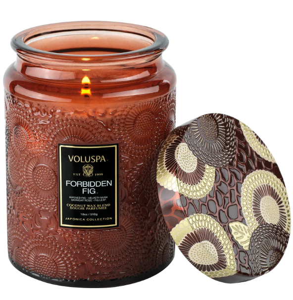 FORBIDDEN FIG 18 OZ JAR CANDLE