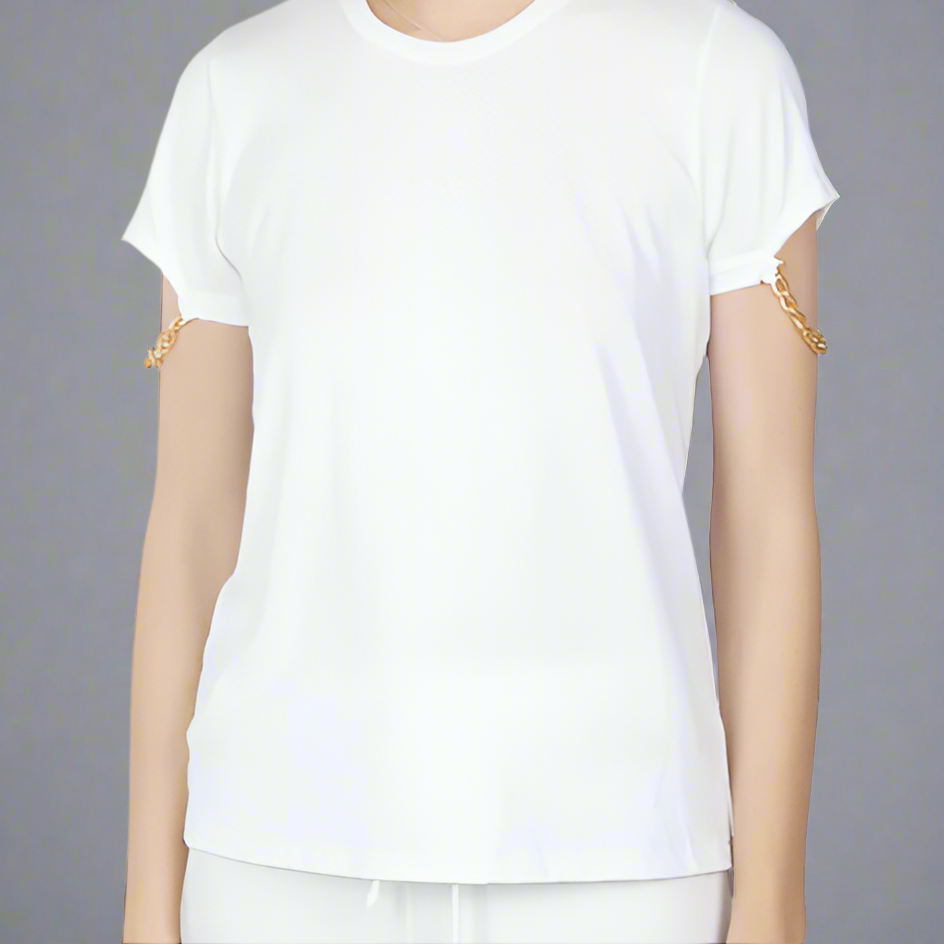 YAHYA TEE W CHAIN SLEEVE