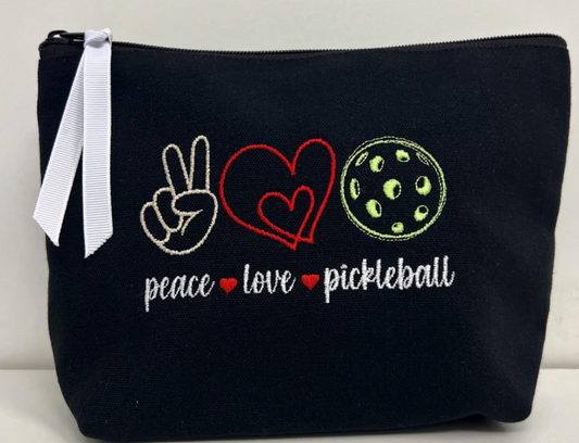 PEACE LOVE PICKLEBALL POUCH