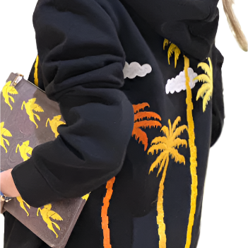 PALM ZIPPER SWEATER