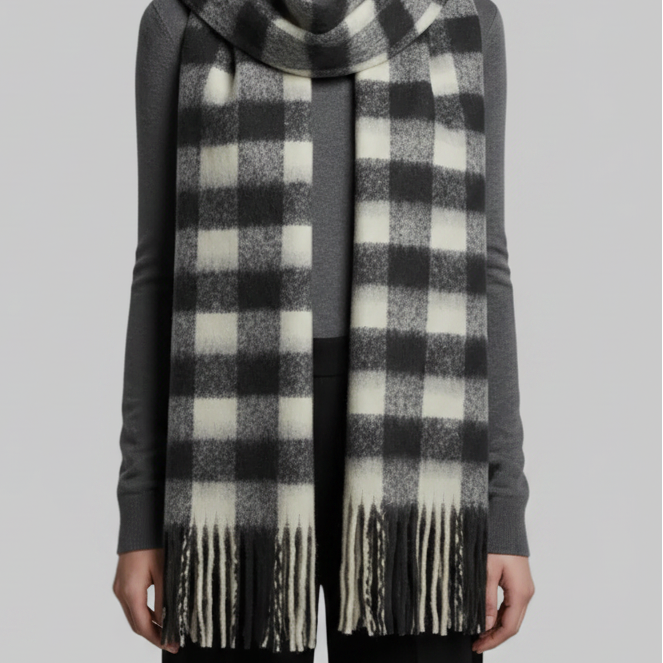 ELLE PLAID SCARF