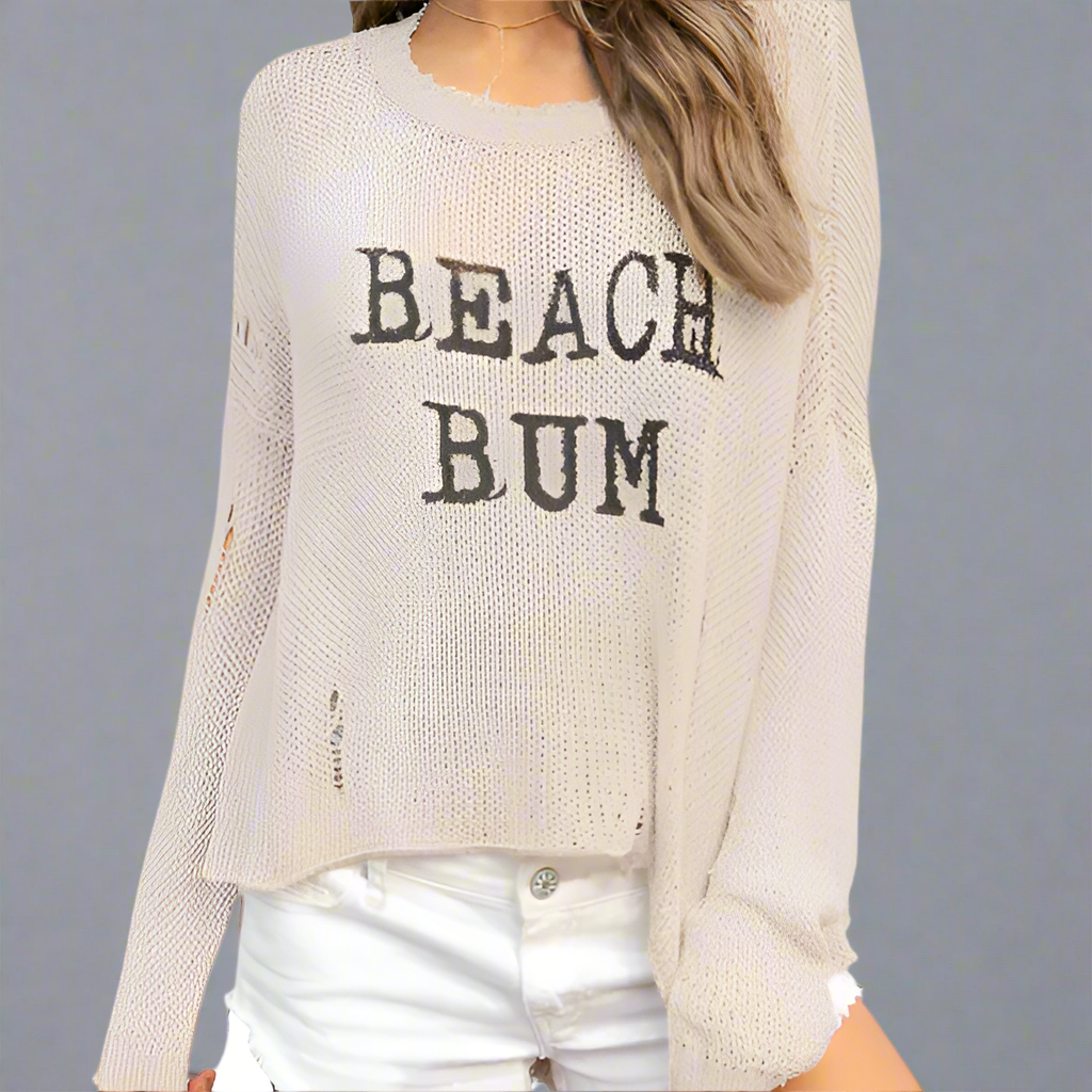 BEACH BUM COTTON CREW