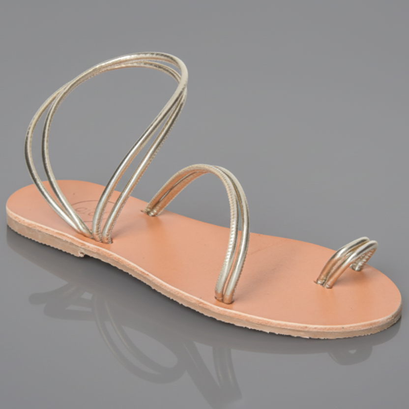 PALM LEATHER SANDALS GOLD