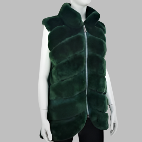 GREEN RABBIT VEST- SML