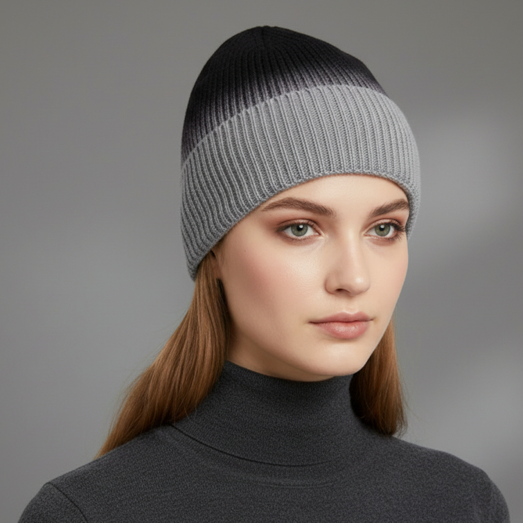 CASHMERE BLEND OMBRE BEANIE