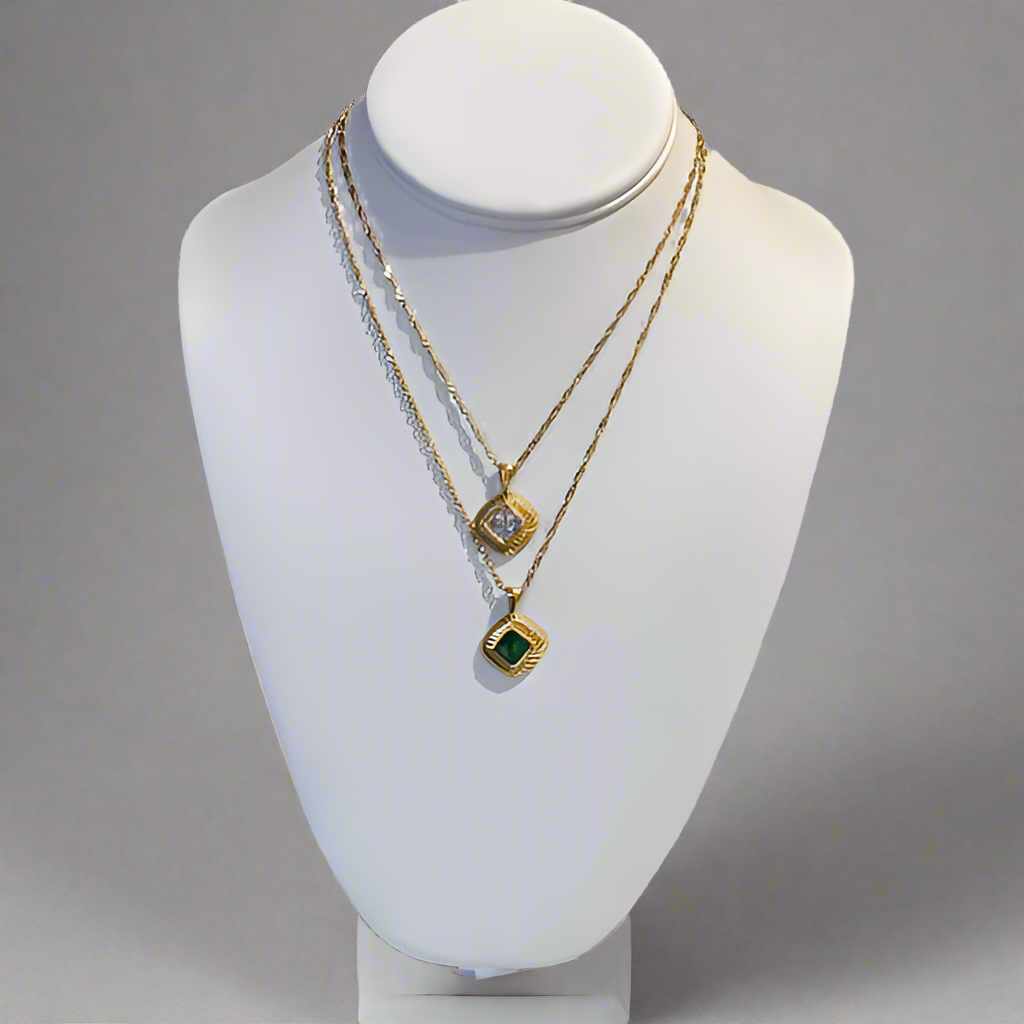 GOLD CZ PENDENT