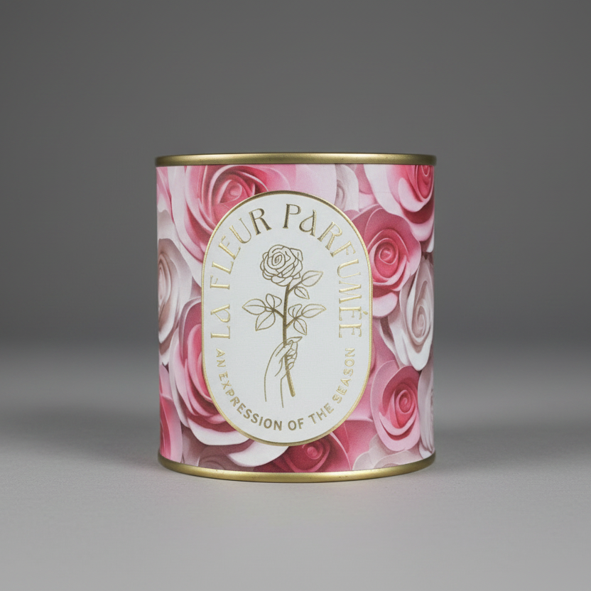LA FLEUR PINK ROSES CANDLES