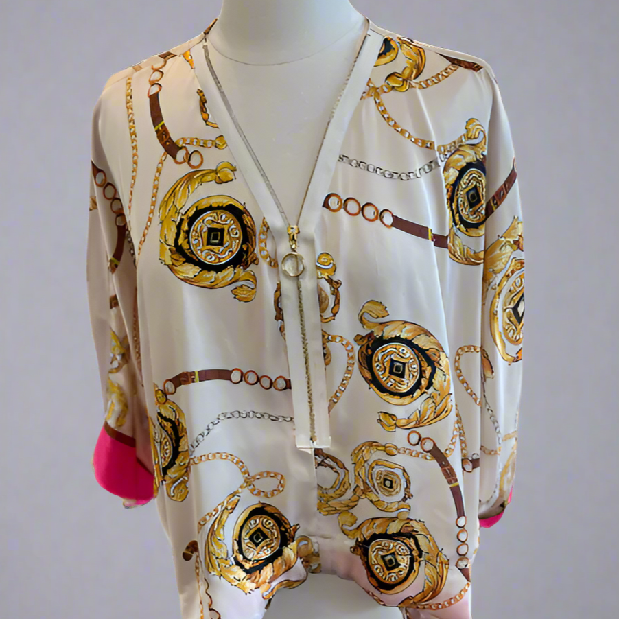 BEIGE CUBA BLOUSE
