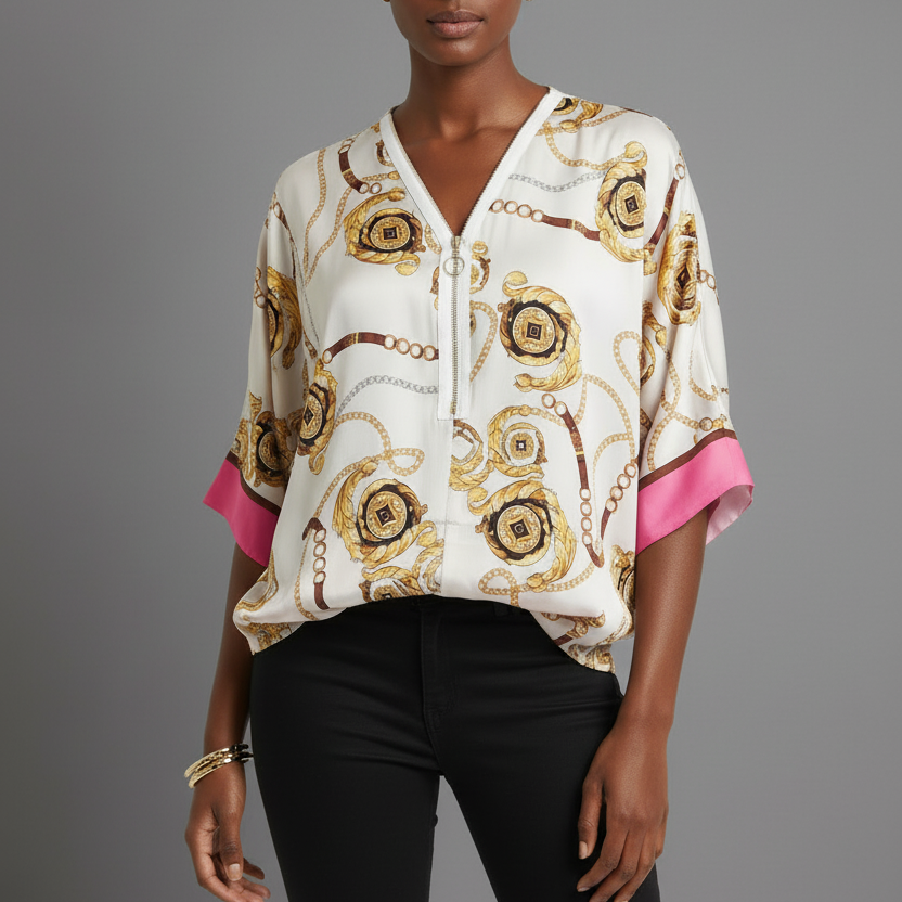 BEIGE CUBA BLOUSE