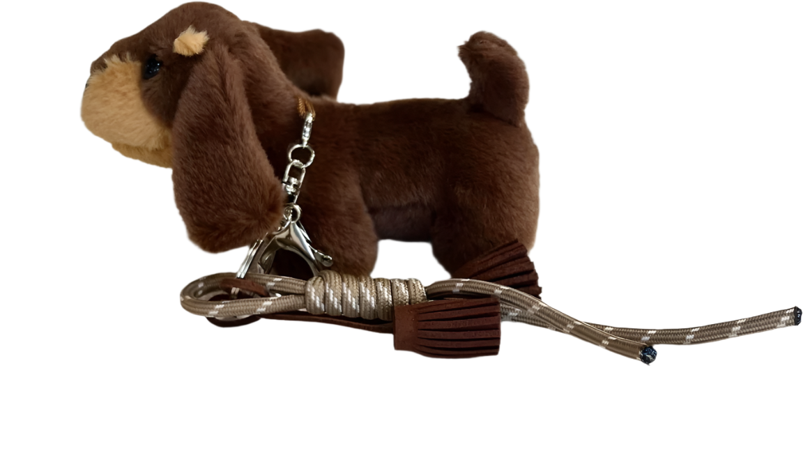 BROWN DOG KEYCHAIN