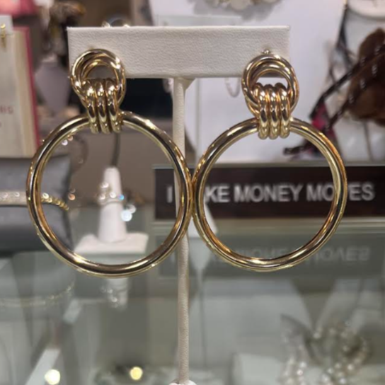 HOOP AND RING EARRINGS