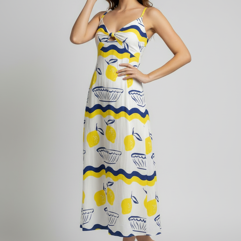 AMALFI LEMON DRESS