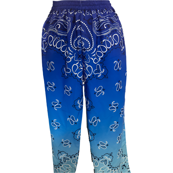 OMBRE BLUE BANDANA PANTS