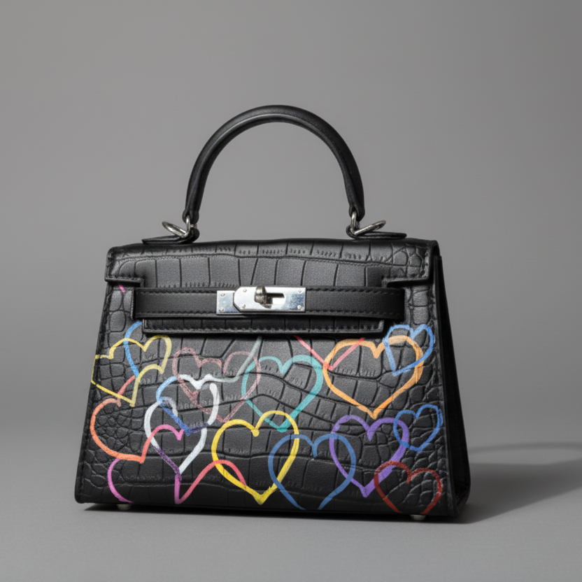 RAINBOW HEART MINI BAG