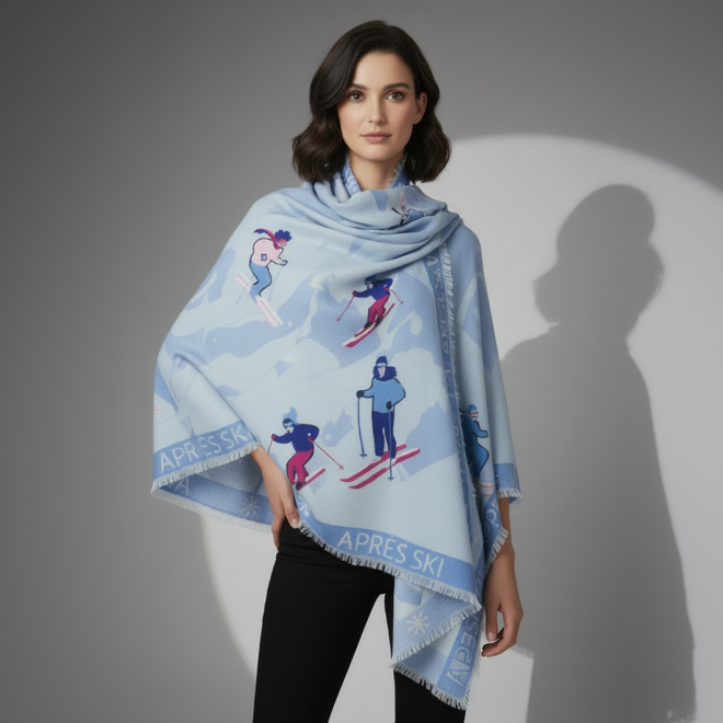 WOVEN APRES SKI SCARF