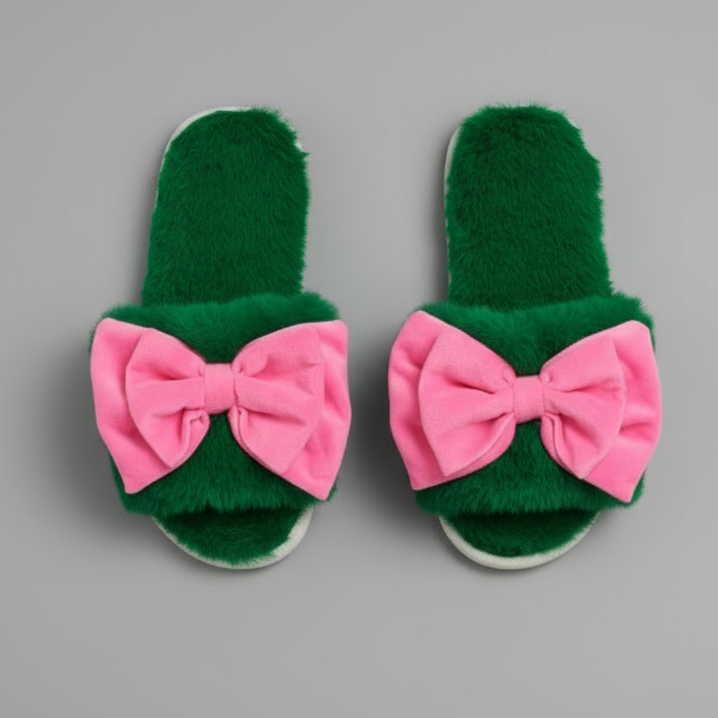 GREEN NOELLE SLIPPERS