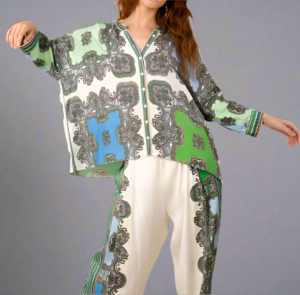 AVIANNA SCARF SHIRT