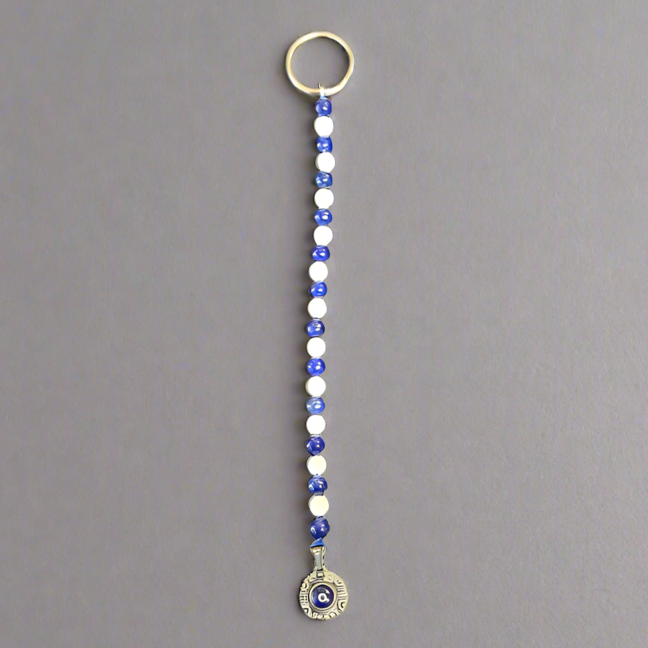 EVIL EYE BEADED KEYCHAIN