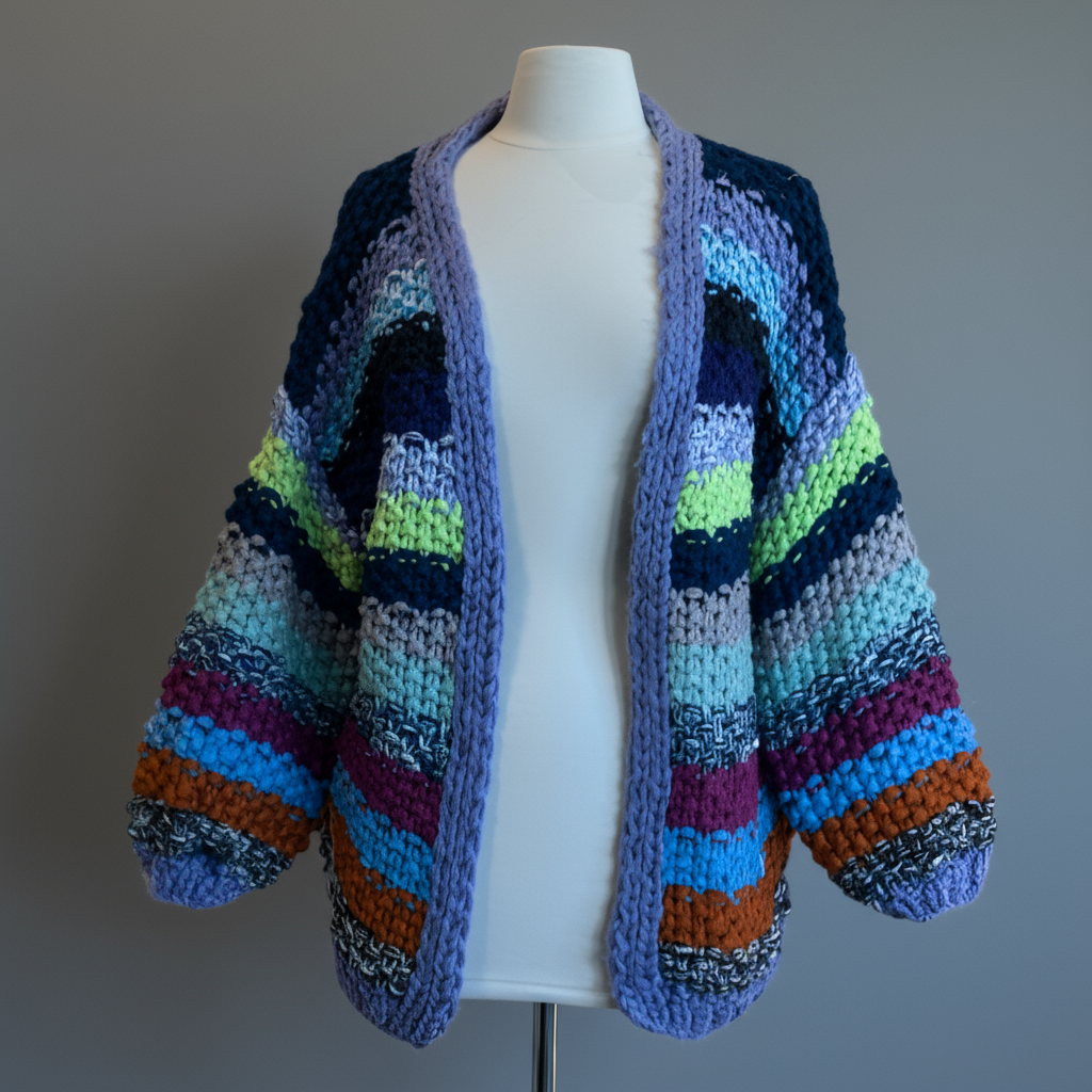 RAINBOW KNITTED CARDIGAN