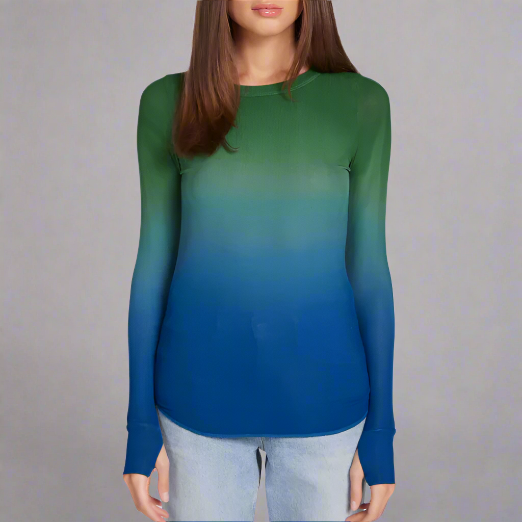 ALICK ALGAE -L/S FITTED TOP