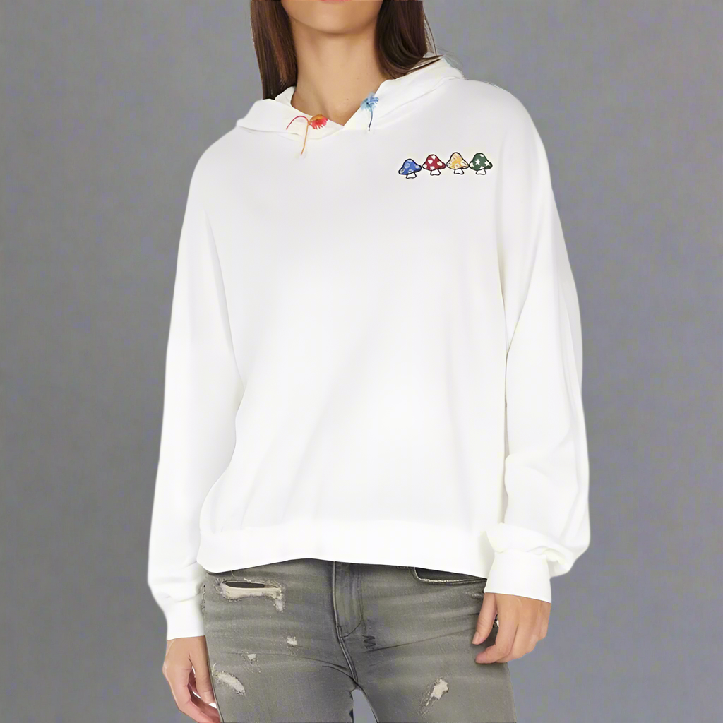 ANISSA MUSHROOM HAPPYFACE HOODIE