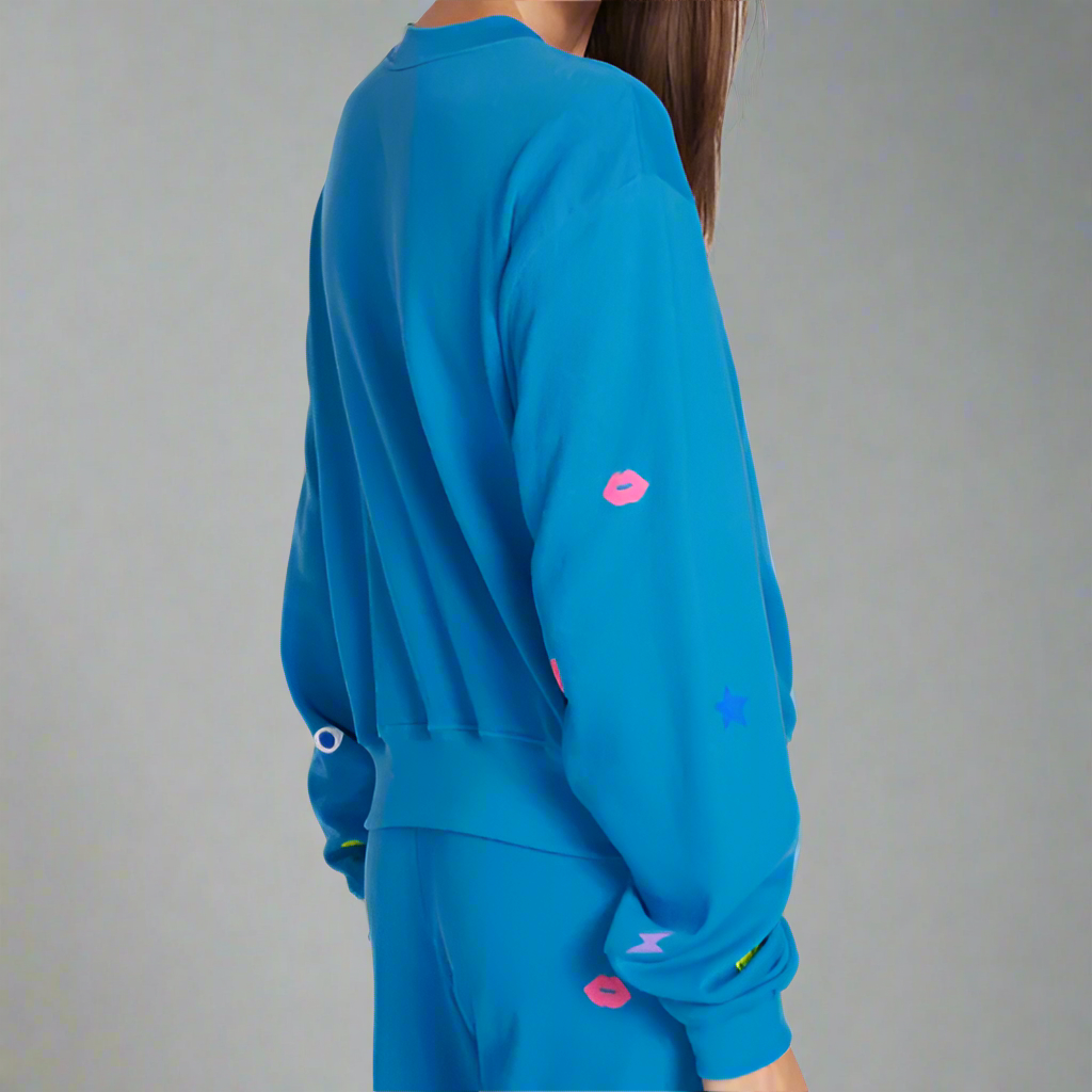 SPALDING NEON STUD ELEMENTS CREWNECK