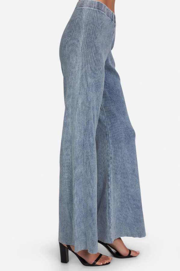 OMMIN RIB FLARED PANT