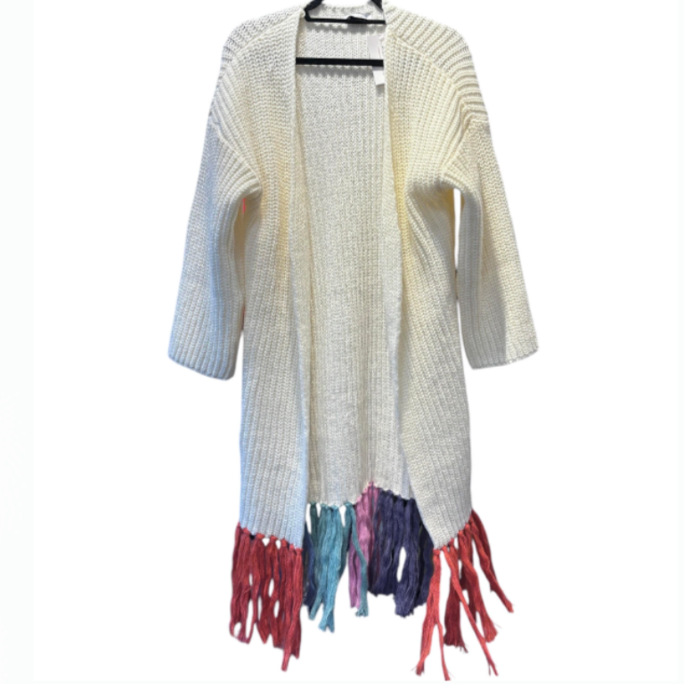RAINBOW TASSEL KNIT KIMONO