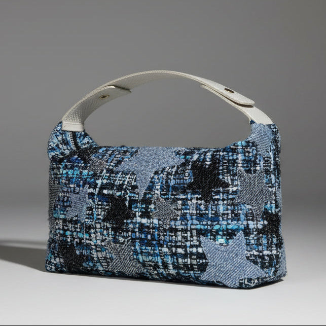 TWEED STARS CLUTCH BAG