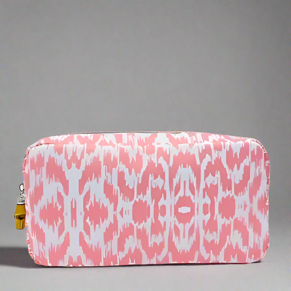 ABSTRACT LEOPARD COSMETIC BAG