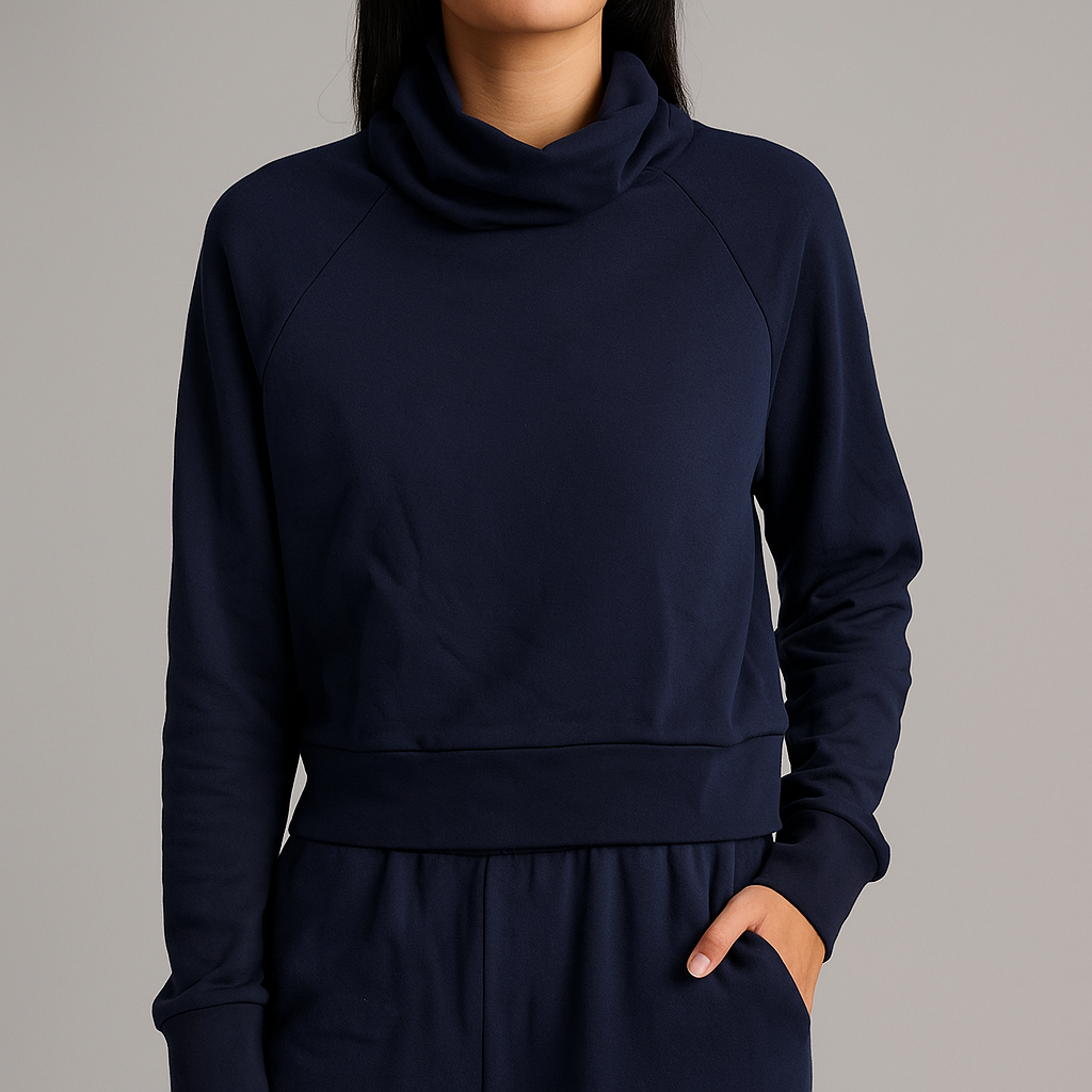 TURTLENECK RAGLAN PULLOVER