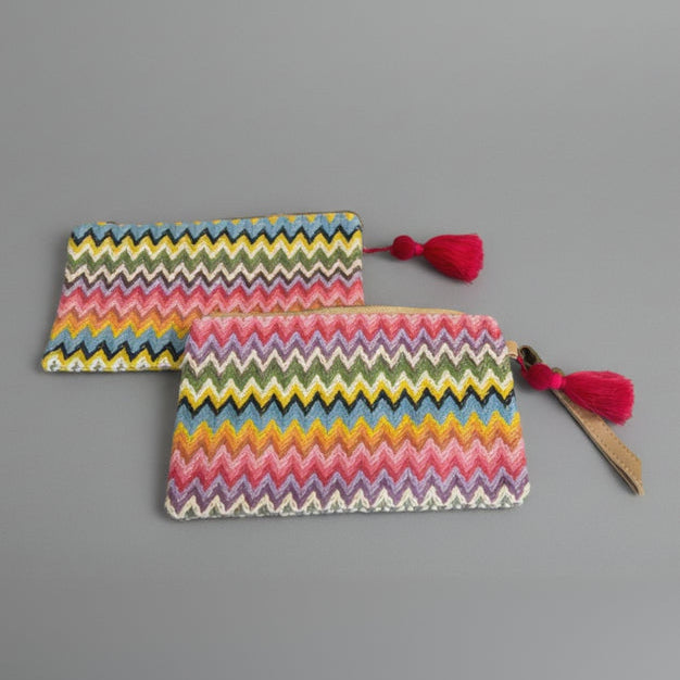 CHEVRON POUCH