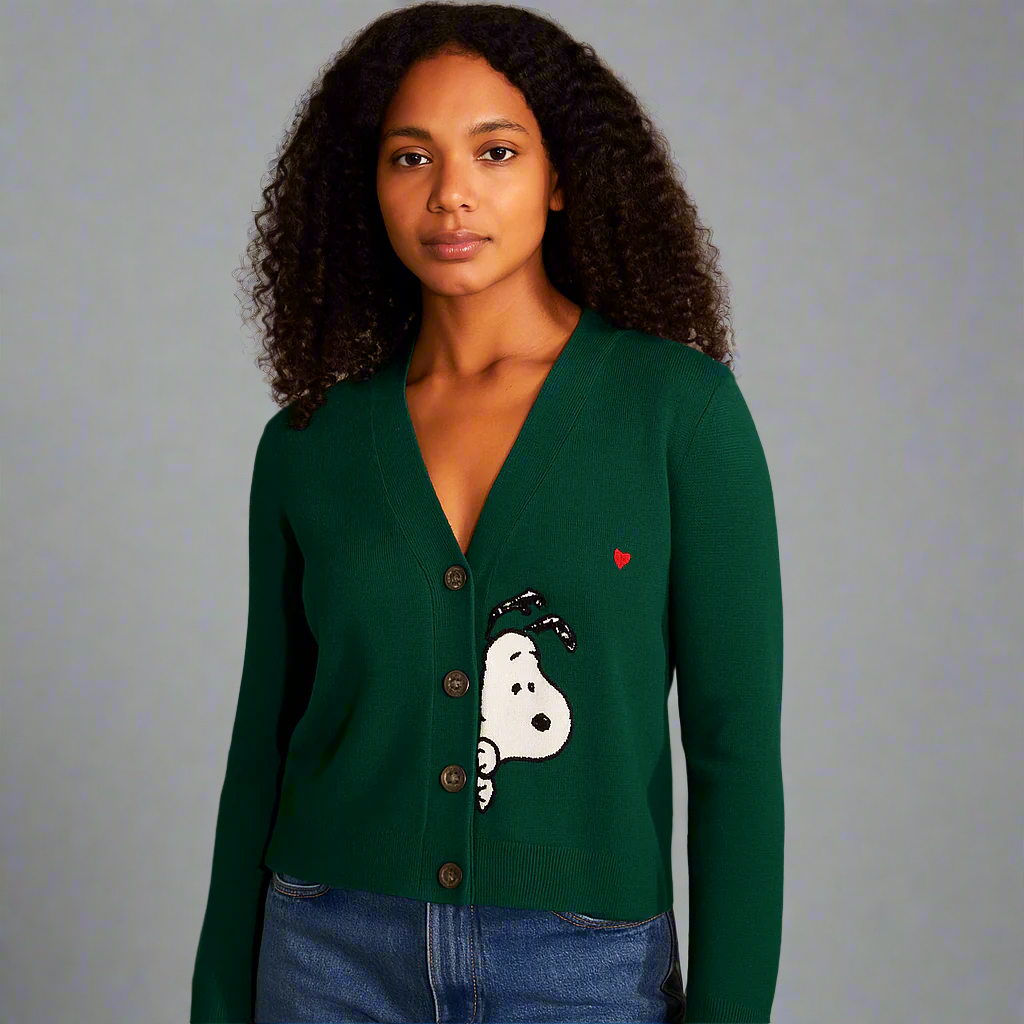 SNOOPY PEEK CARDIGAN