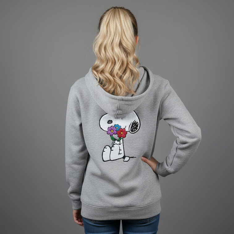 GRAY SNOOPY HOODIE