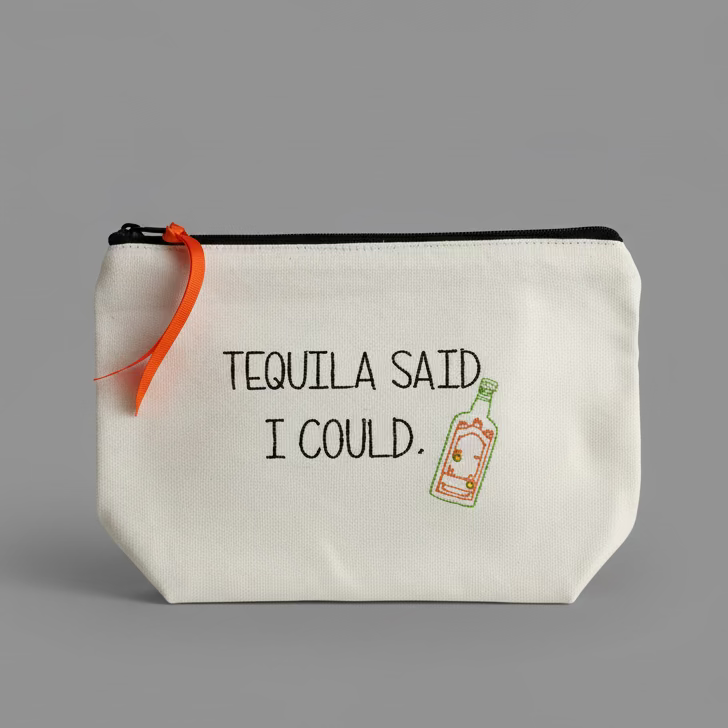 TEQUILA SAID CANVAS POUCH