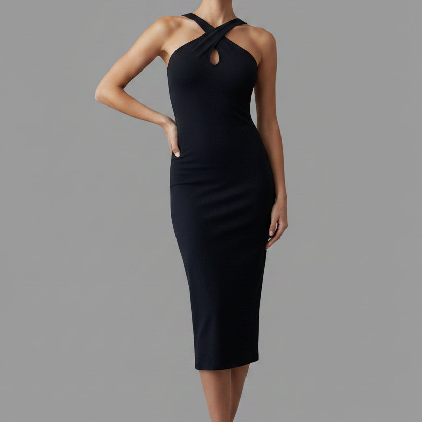 BLACK BREE DRESS