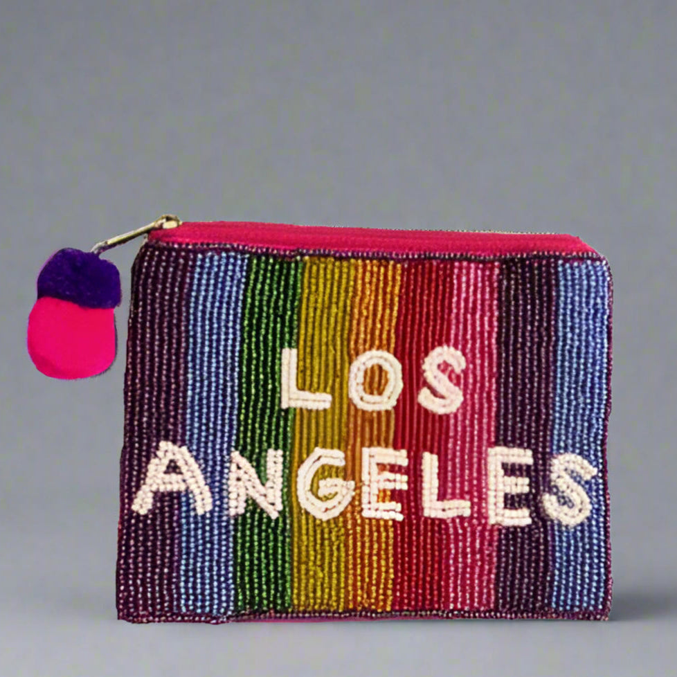 BEADED LA POUCH
