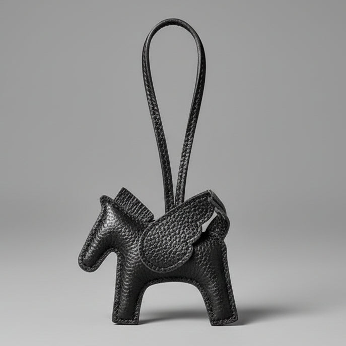 LEATHER PEGASUS BAG CHARM