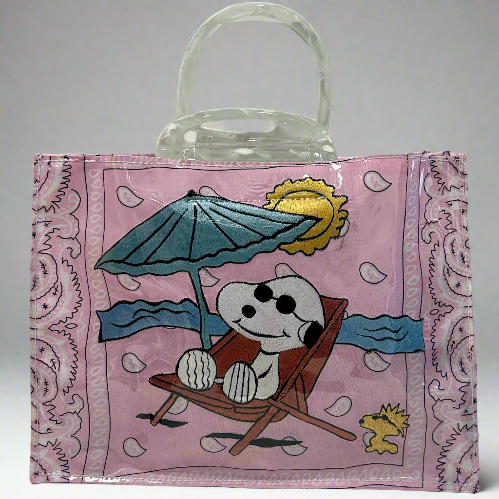 PVC SNOOPY BAG PINK