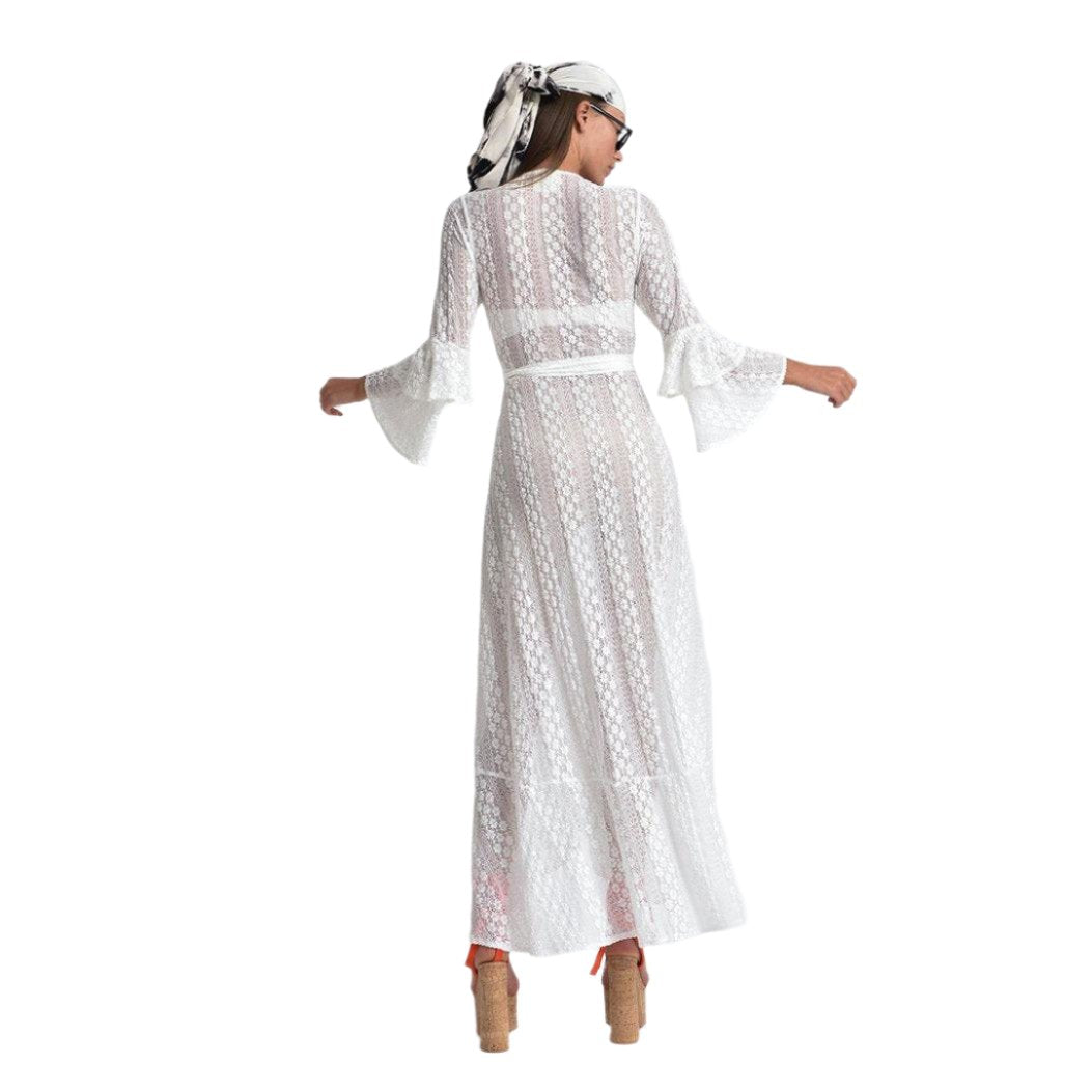 RUFFLE SLEEVES COVER UP