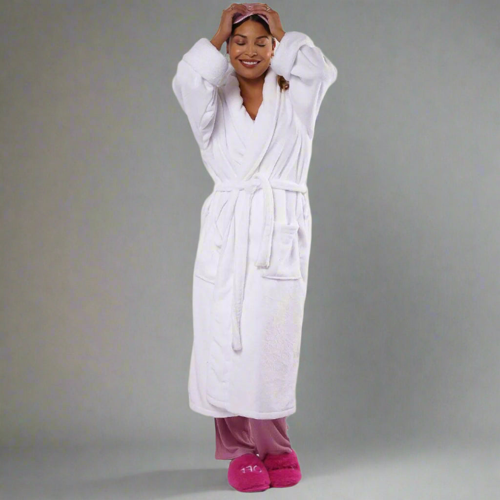 GRATEFUL AF PLUSH ROBE