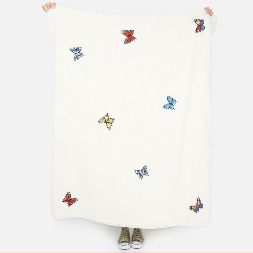 SKYLA BUTTERFLY BLANKET SNOW