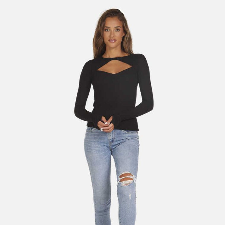 RIVEN L/S CREW NECK TOP