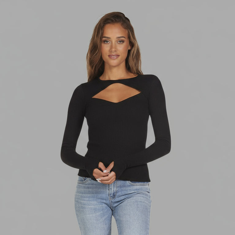 RIVEN L/S CREW NECK TOP