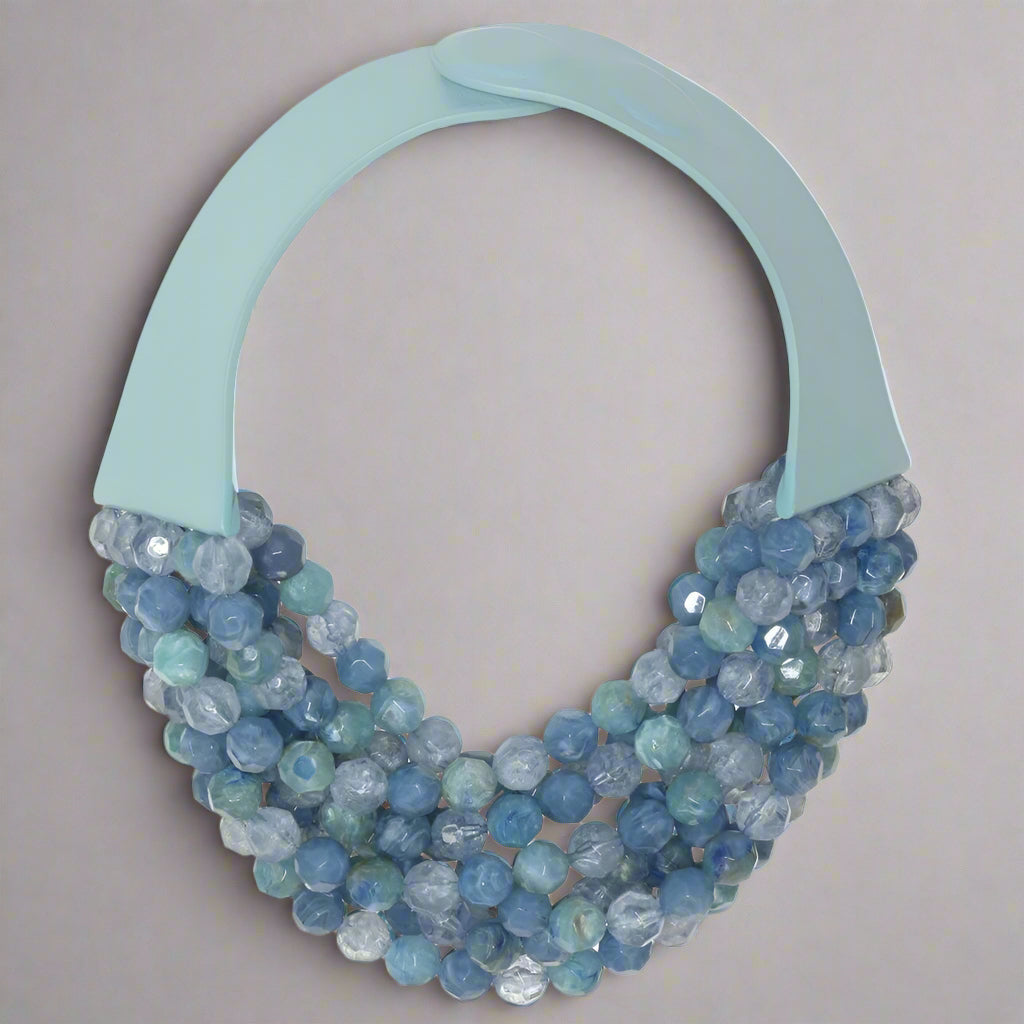 BELLA CAPRI SEAGLASS/RESIN NECKLACE