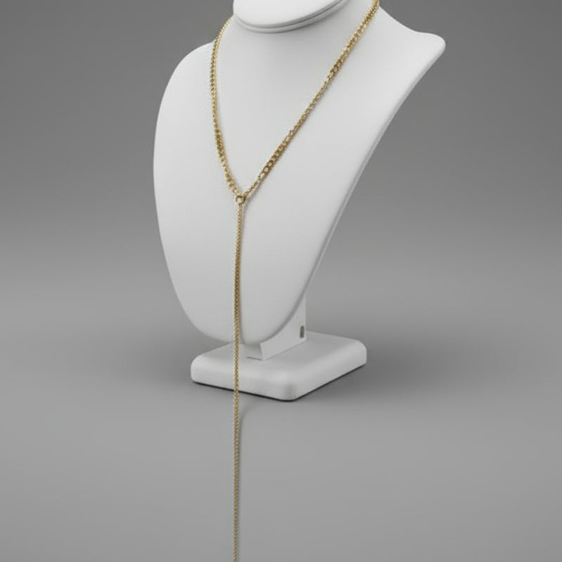 DANGLE 14KT BRASS NECKLACE