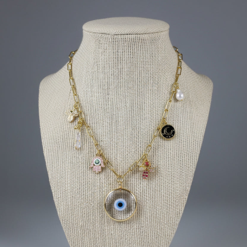 BIG EVIL EYE NECKLACE