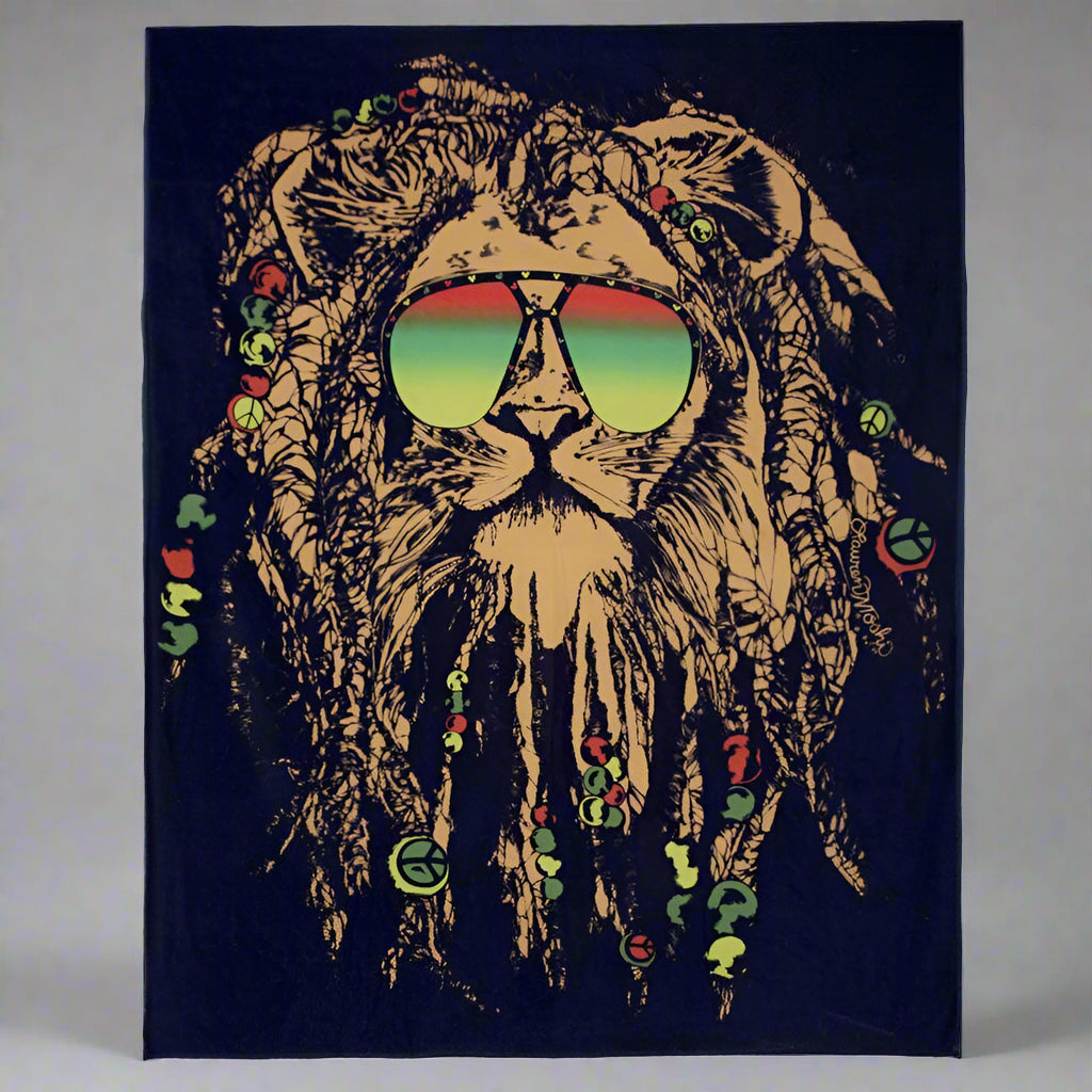 RASTA LION TOWEL FOR TWO
