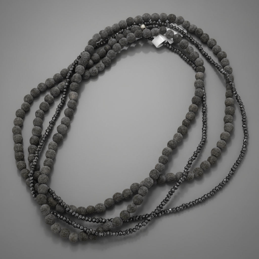 PYRITE HORN NECKLACE