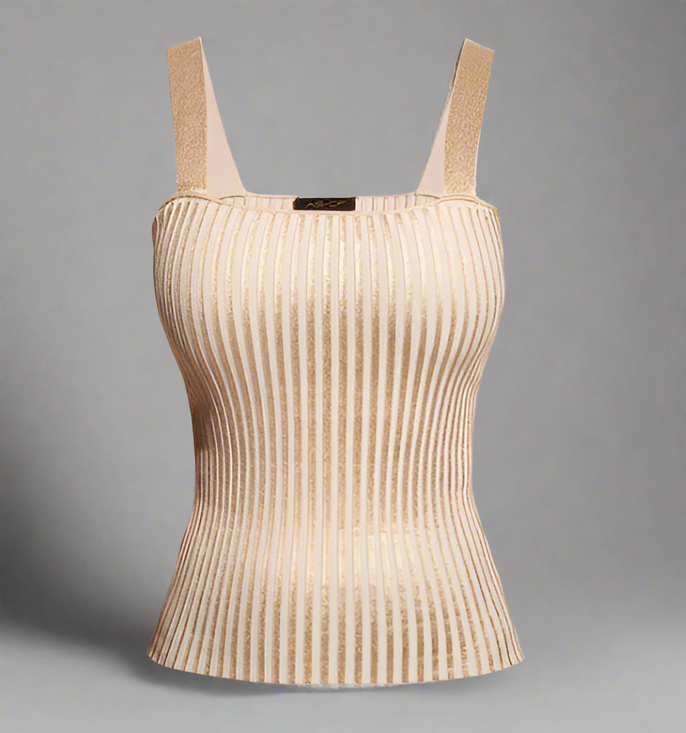 CARA GOLD KNIT TANK